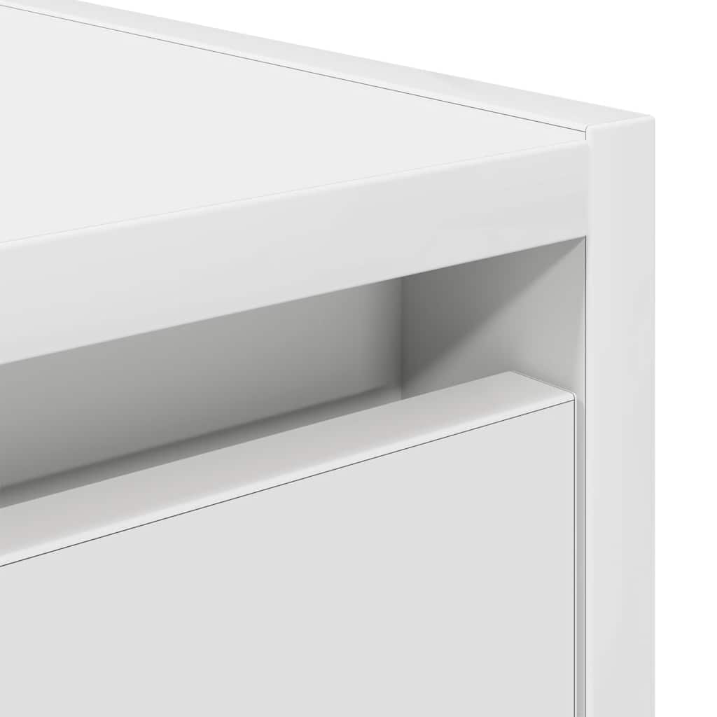Mesa de cabeceira de parede 38x34x40 cm branco