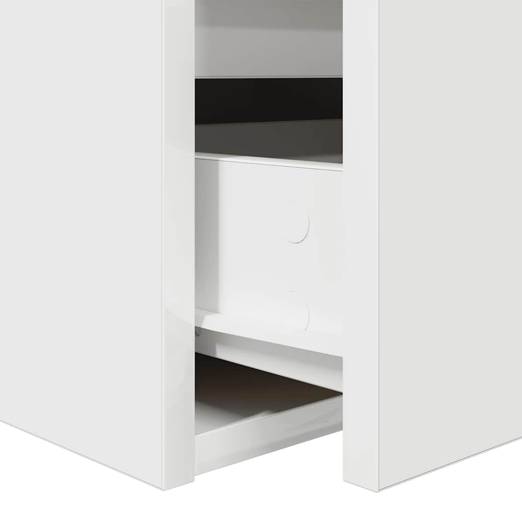Mesa de cabeceira de parede 38x34x40 cm branco
