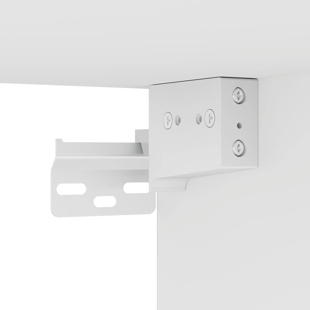 Mesa de cabeceira de parede 38x34x40 cm branco