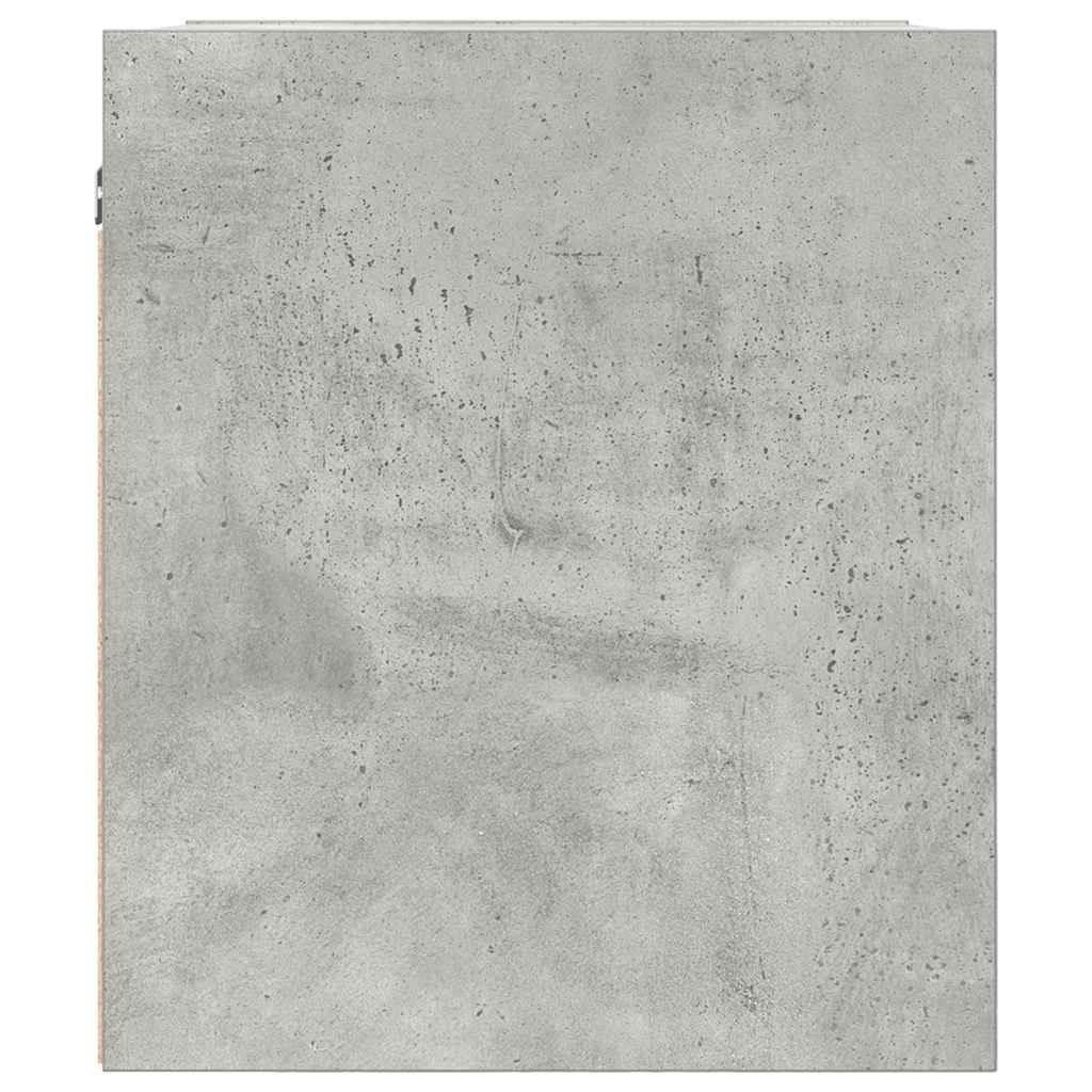 Mesa de cabeceira de parede 38x34x40 cm cinza cimento