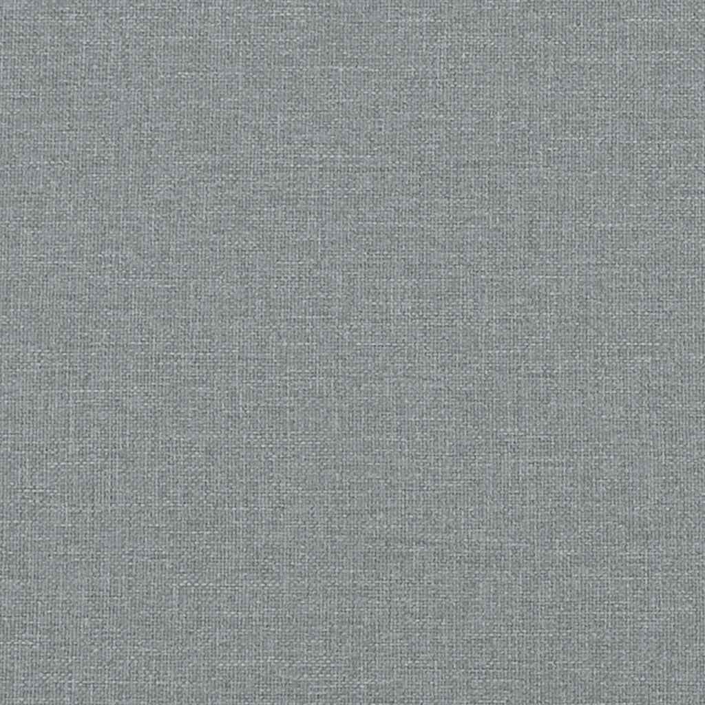2-seater sofa with L-shaped chaise 125 cm light grey fabric
