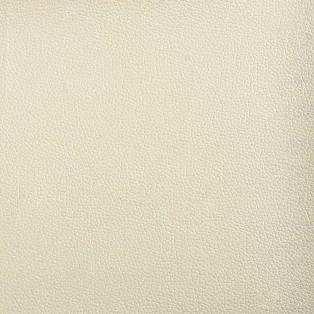 Sofá 2 lugares com Chaise em L 125 cm couro artificial creme