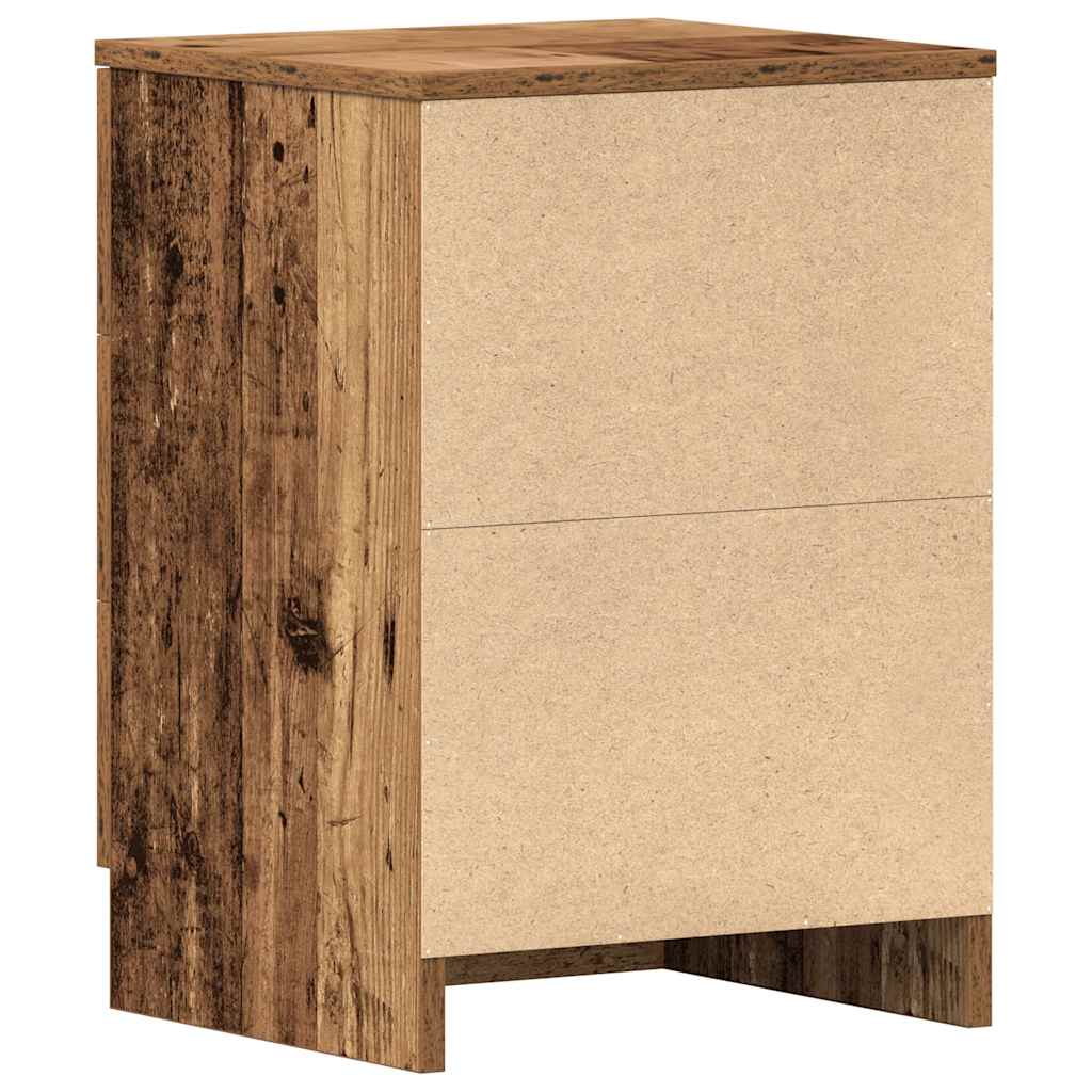 Mesa de cabeceira madeira velha 38x35x55 cm madeira trabalhada