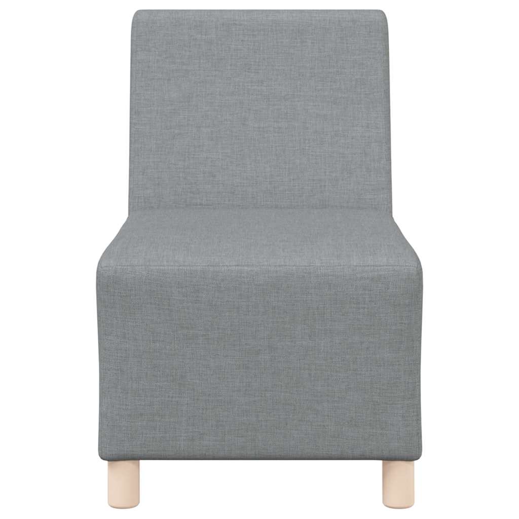 Light grey fabric armchair 55 cm