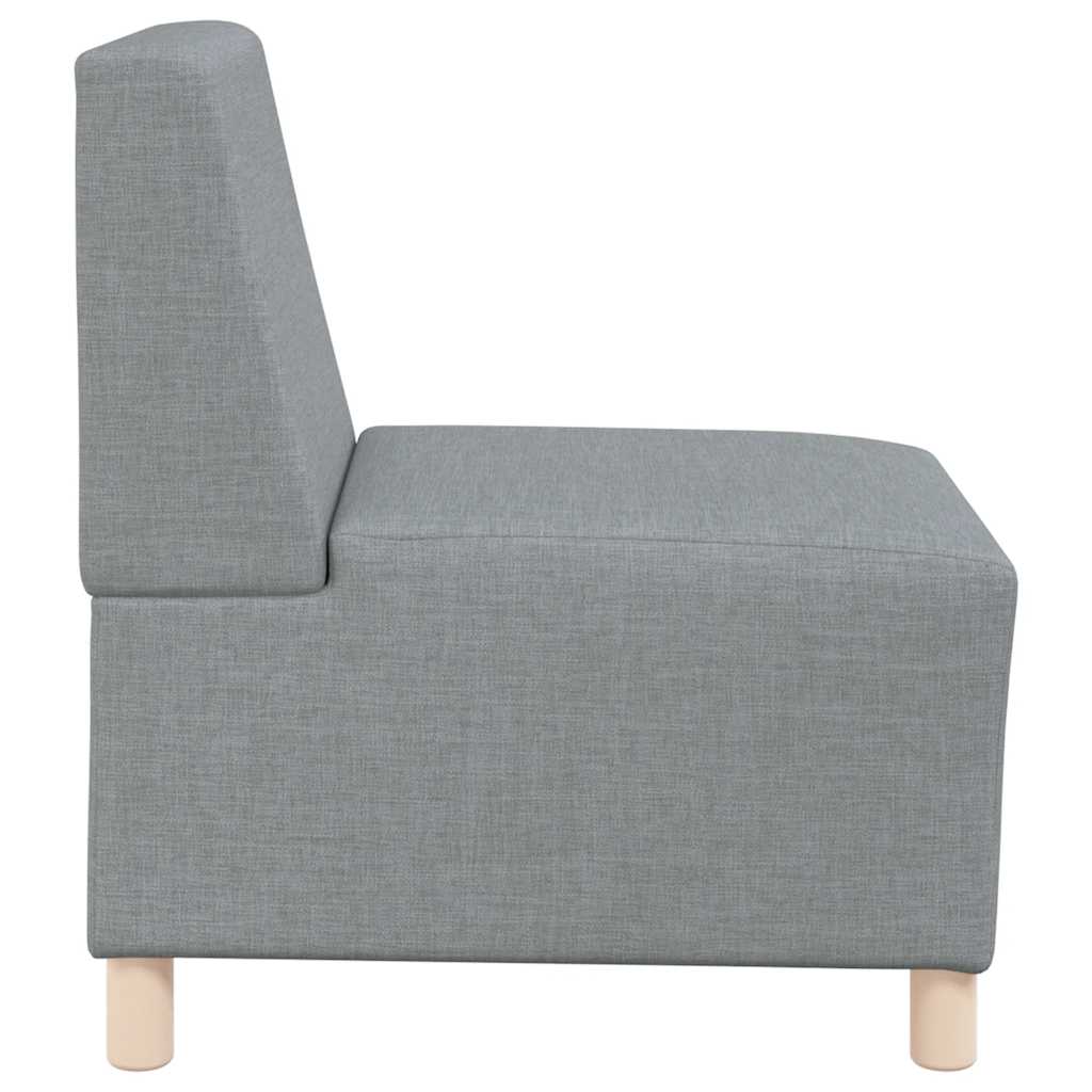 Light grey fabric armchair 55 cm