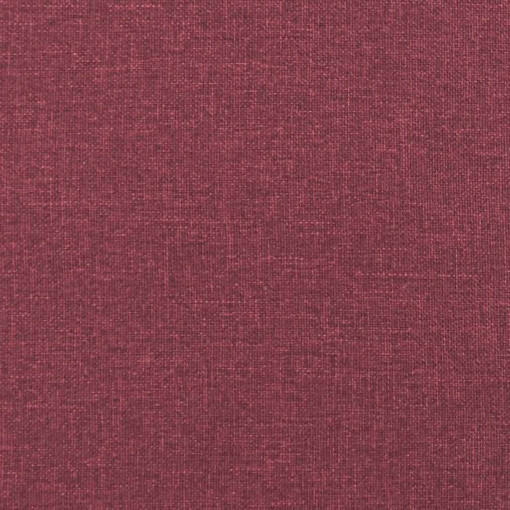 55 cm armchair in red dyed fabric