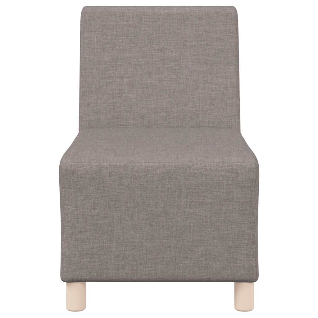 55 cm grey-brown fabric armchair