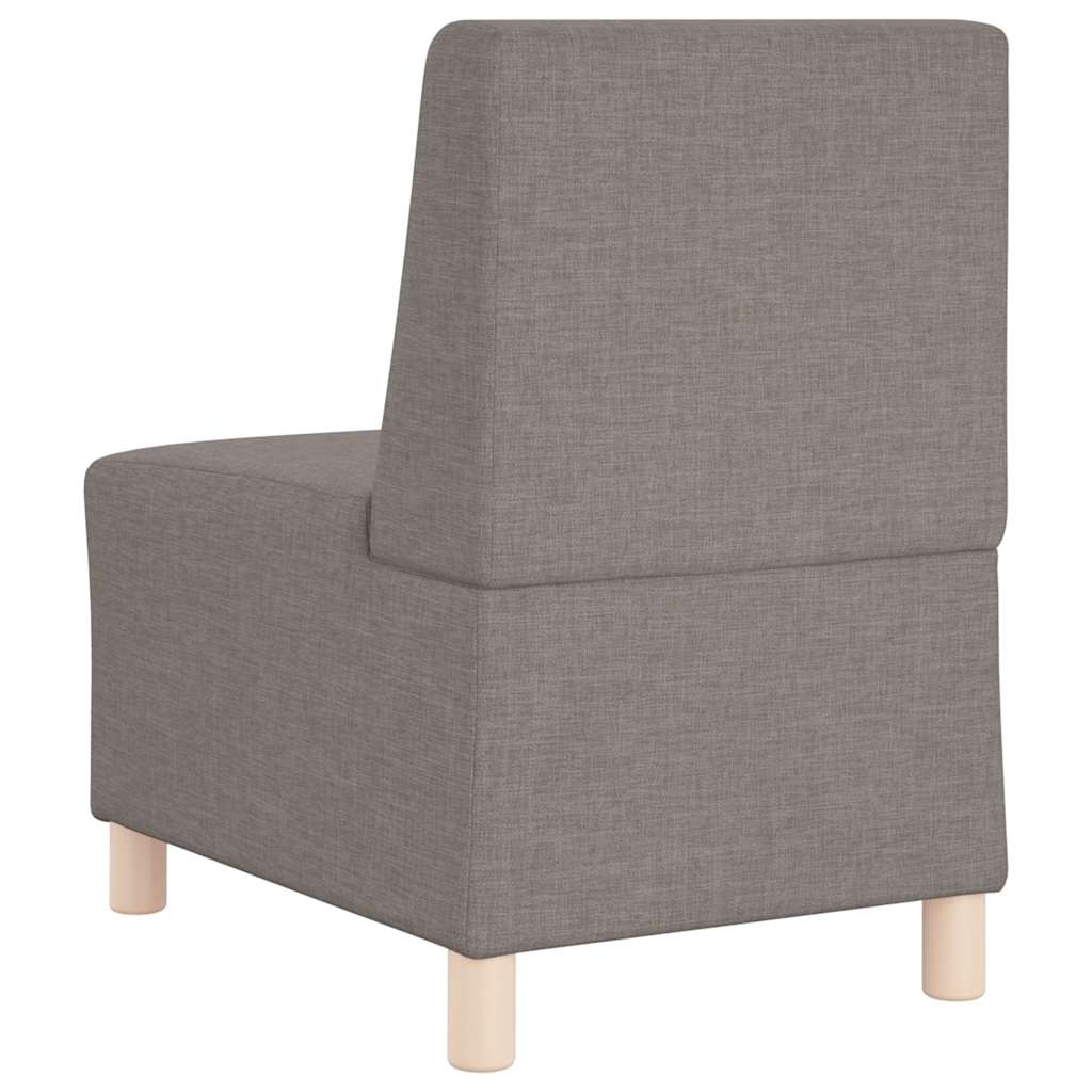 55 cm grey-brown fabric armchair