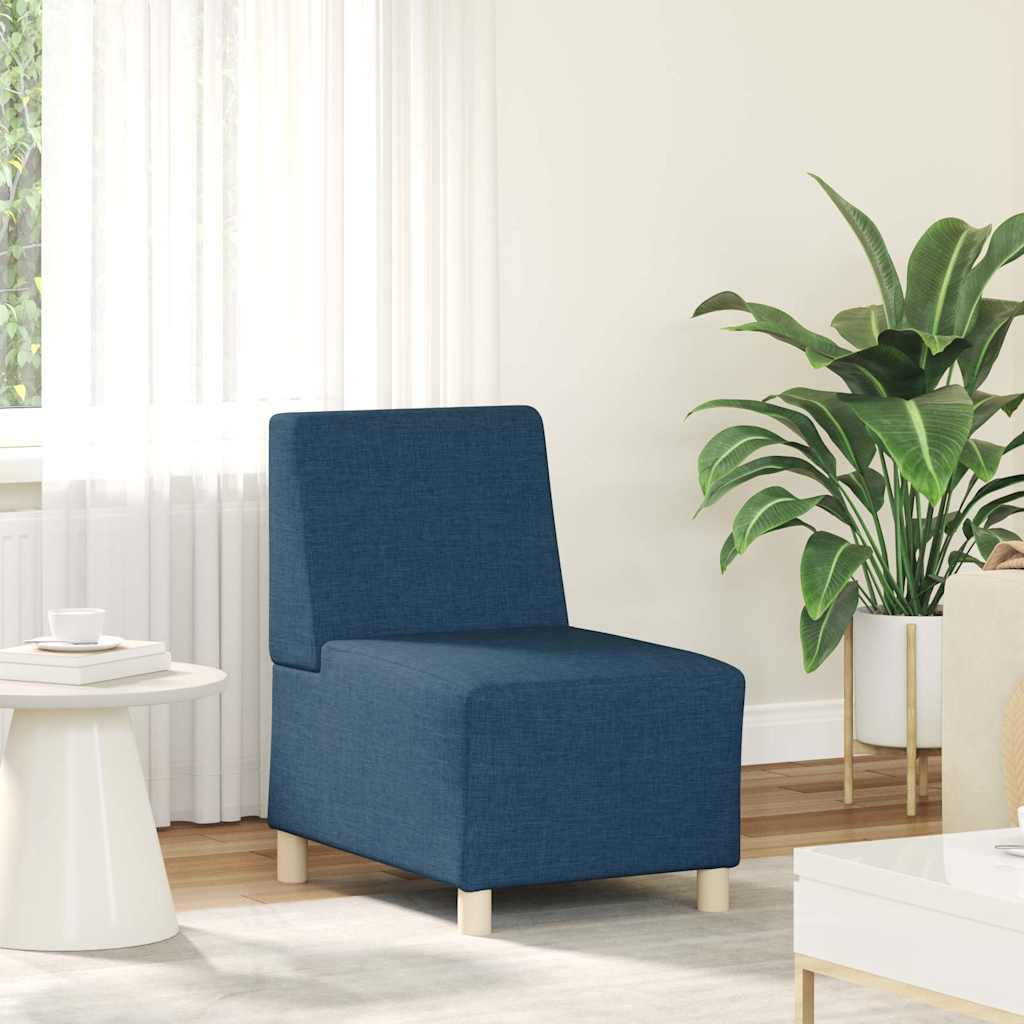 55 cm blue fabric armchair