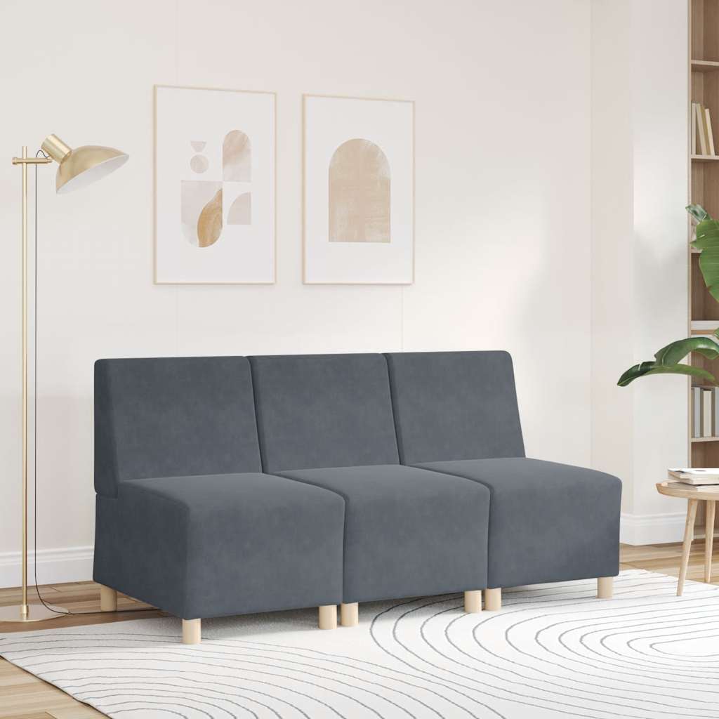 55 cm dark green velvet armchair