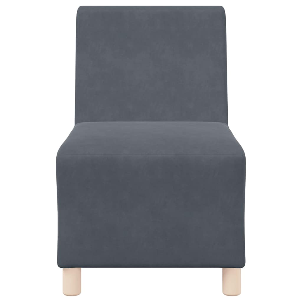 55 cm dark green velvet armchair