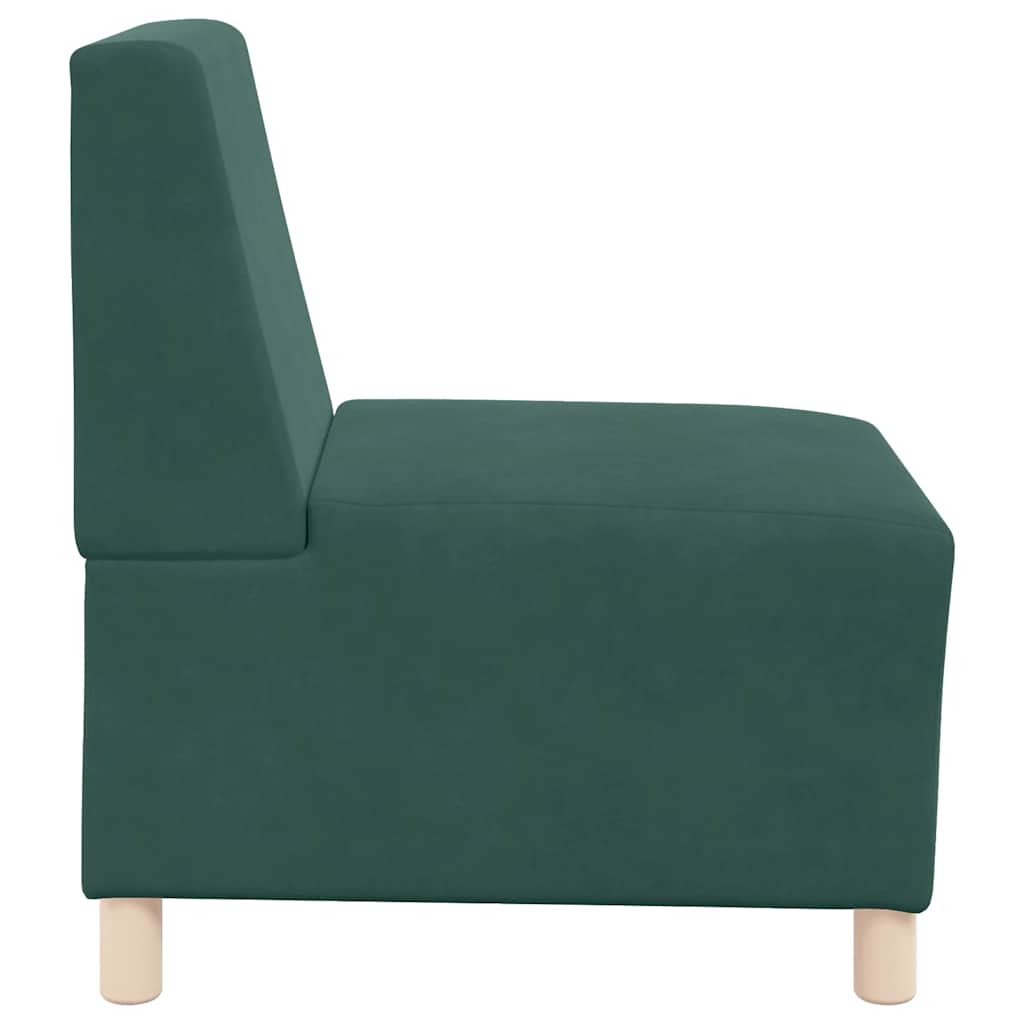 55 cm dark green velvet armchair