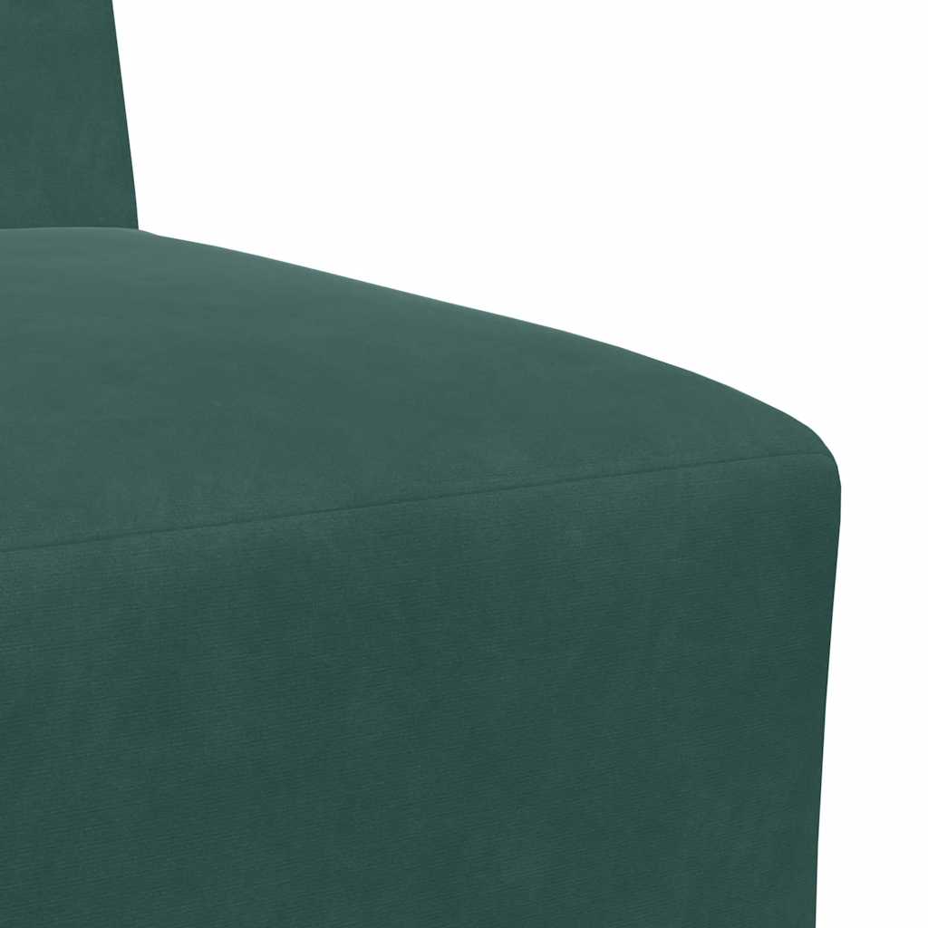 55 cm dark green velvet armchair