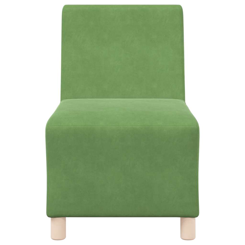 55 cm light green velvet armchair