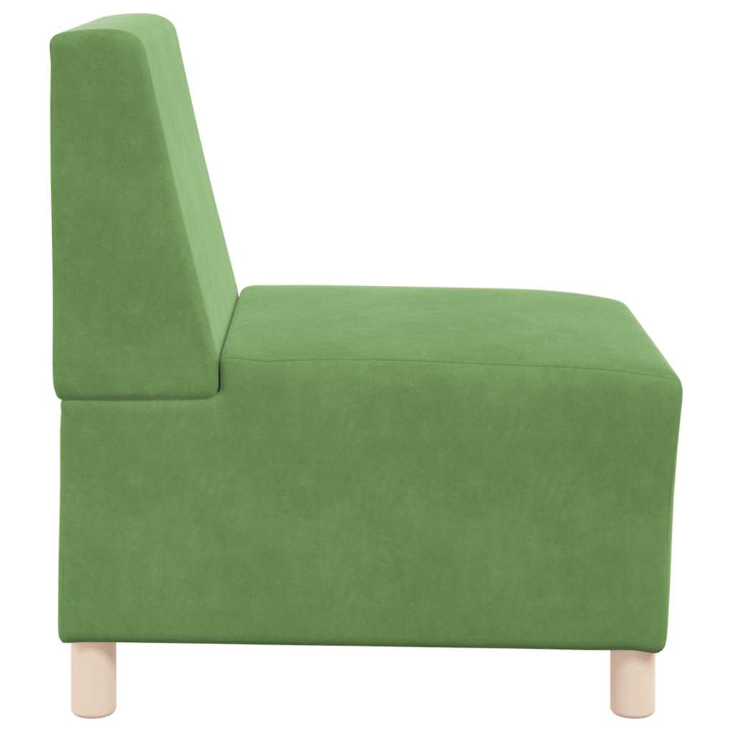 55 cm light green velvet armchair