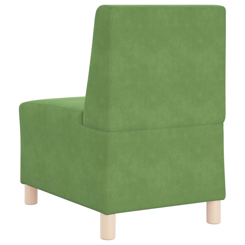 55 cm light green velvet armchair