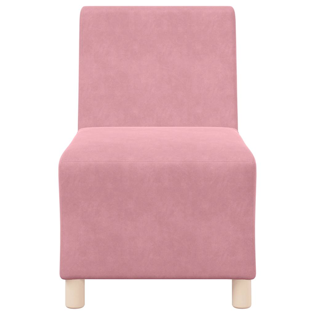 Poltrona 55 cm veludo rosa