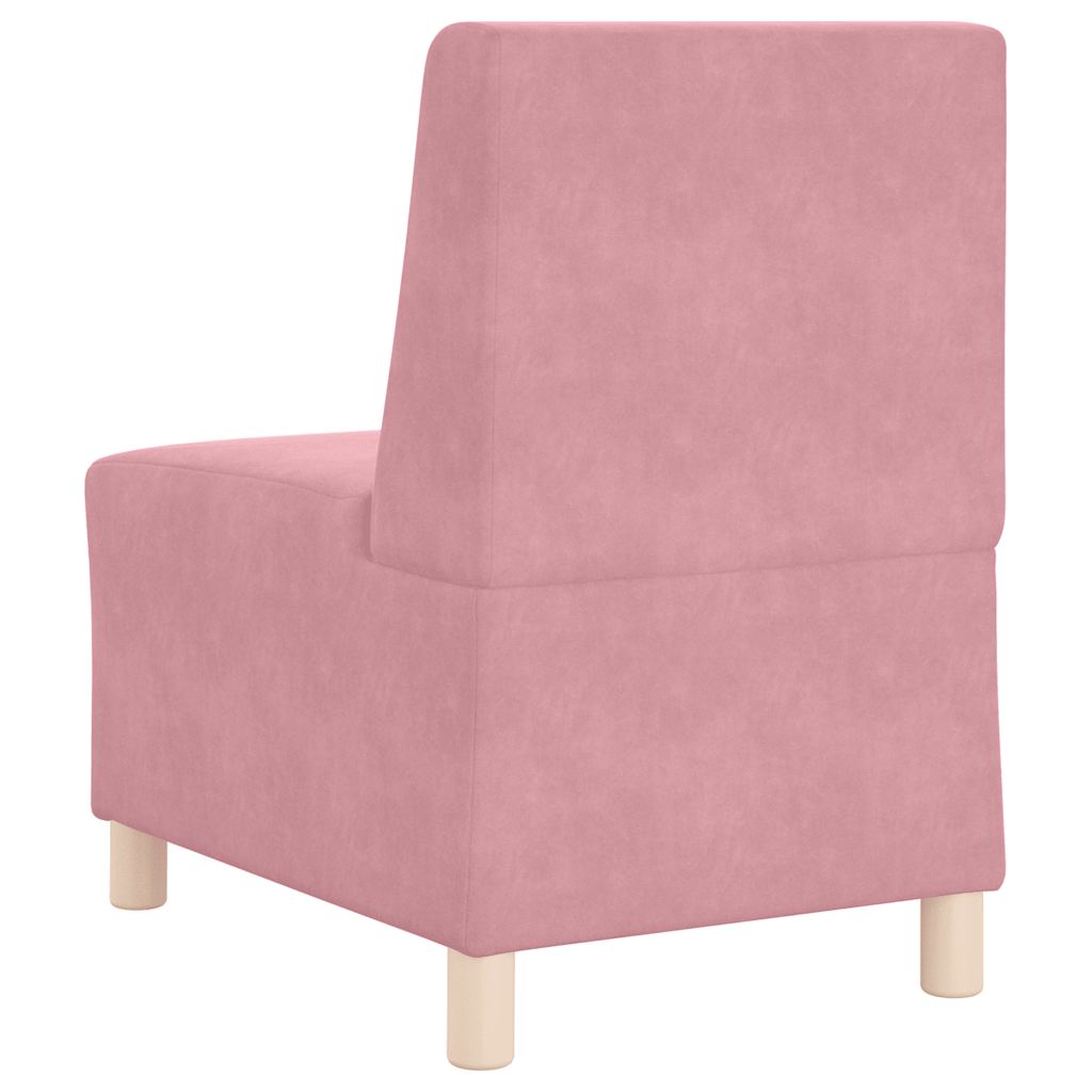 Poltrona 55 cm veludo rosa