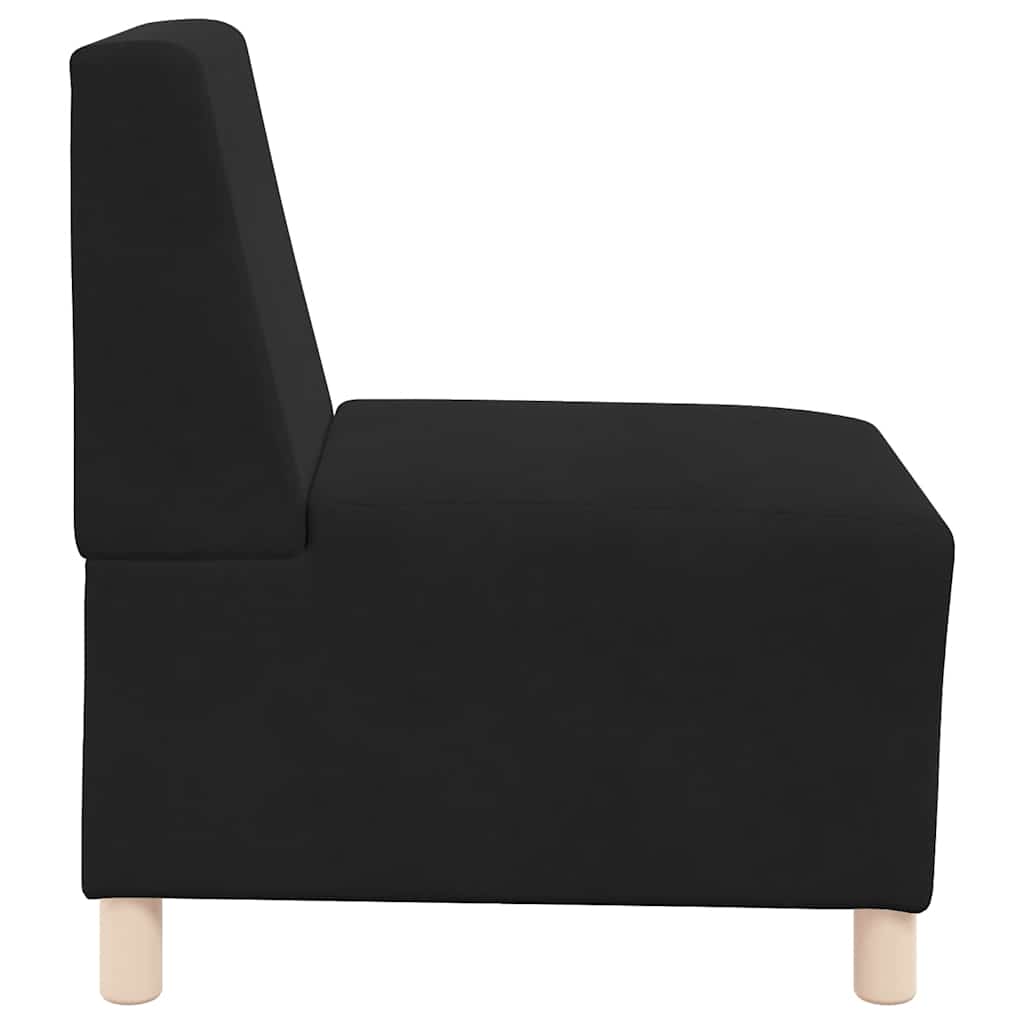 55 cm black velvet armchair