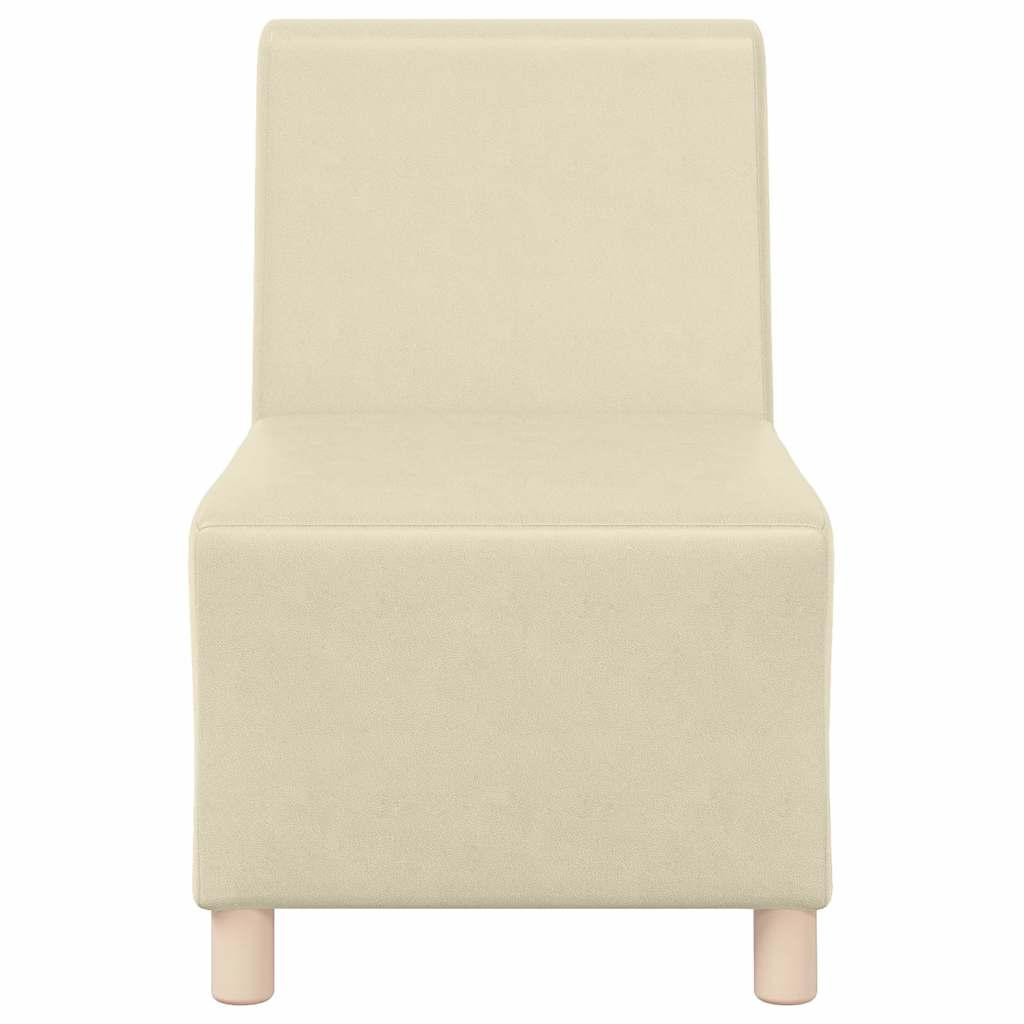 Armchair 55 cm cream artificial leather