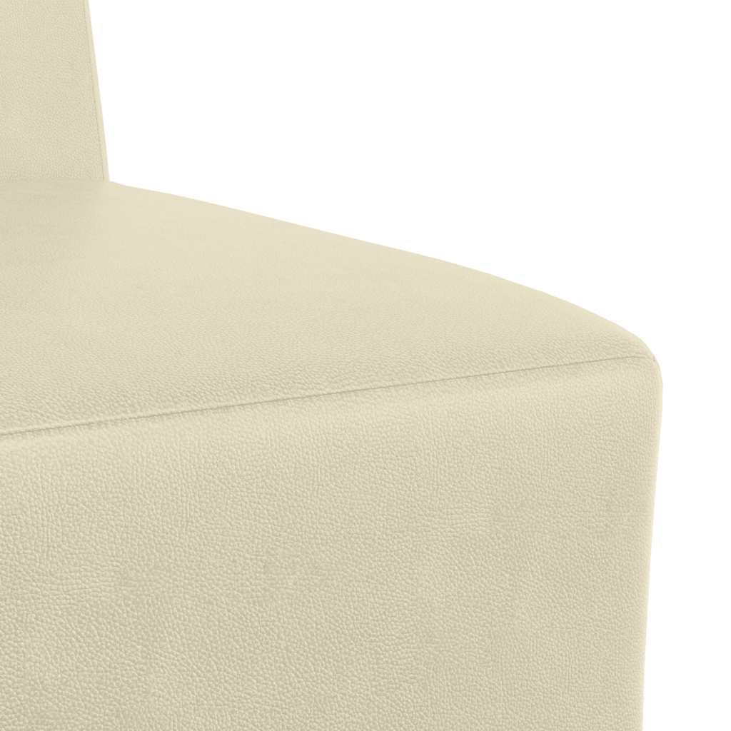 Armchair 55 cm cream artificial leather