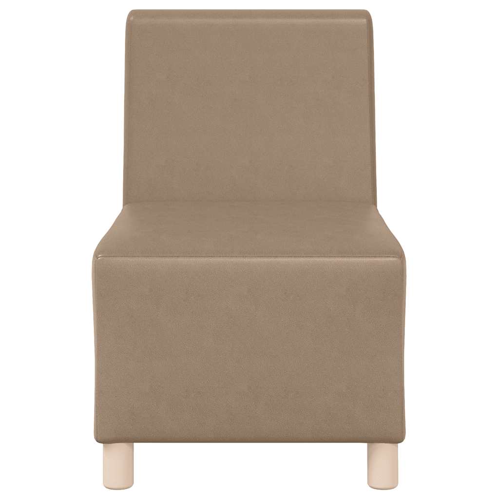 55 cm cappuccino artificial leather armchair