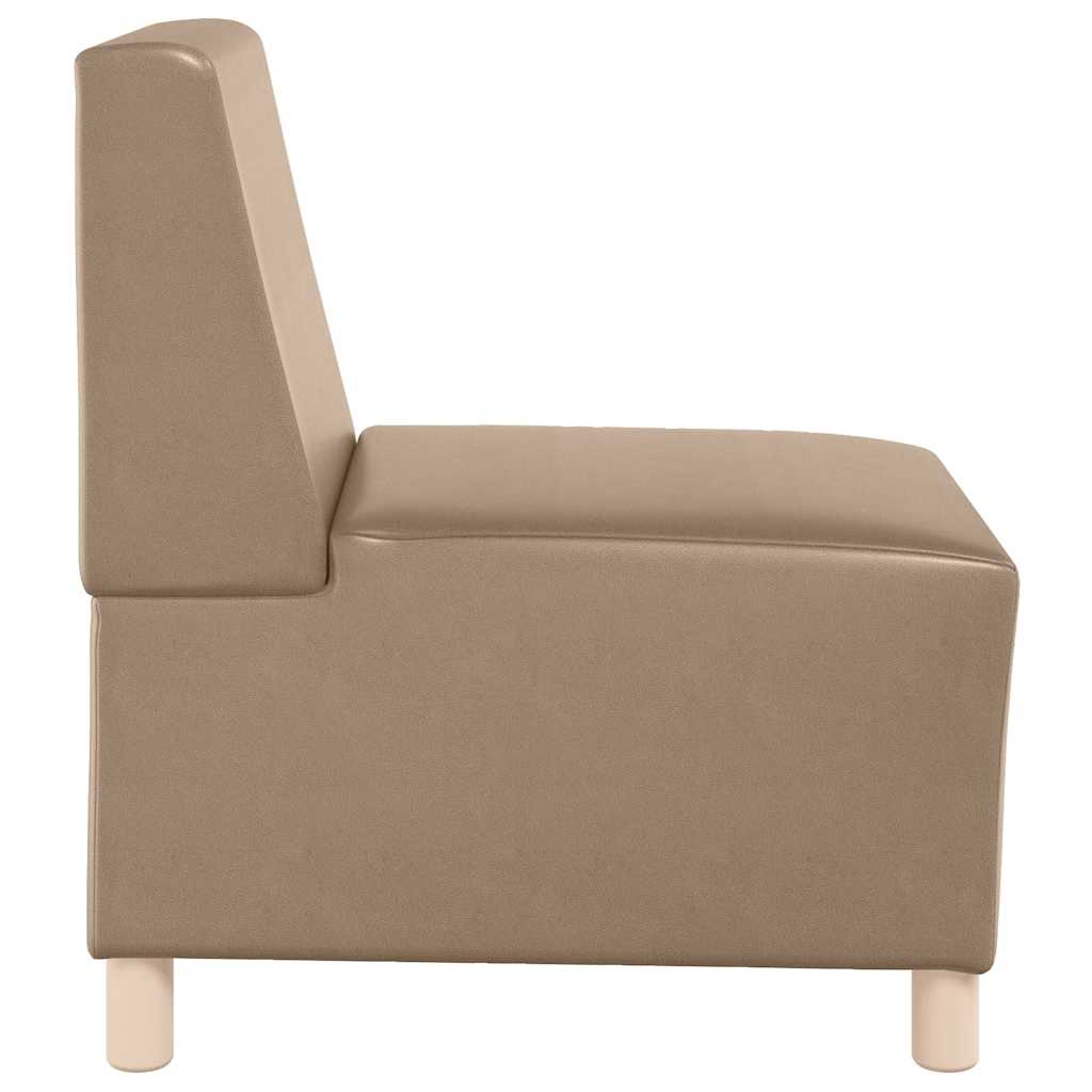 55 cm cappuccino artificial leather armchair