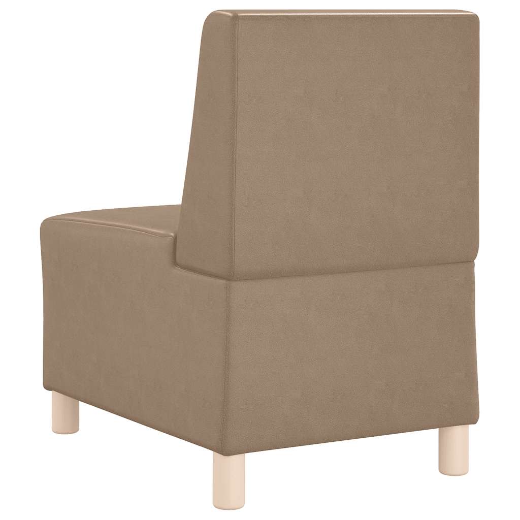 55 cm cappuccino artificial leather armchair