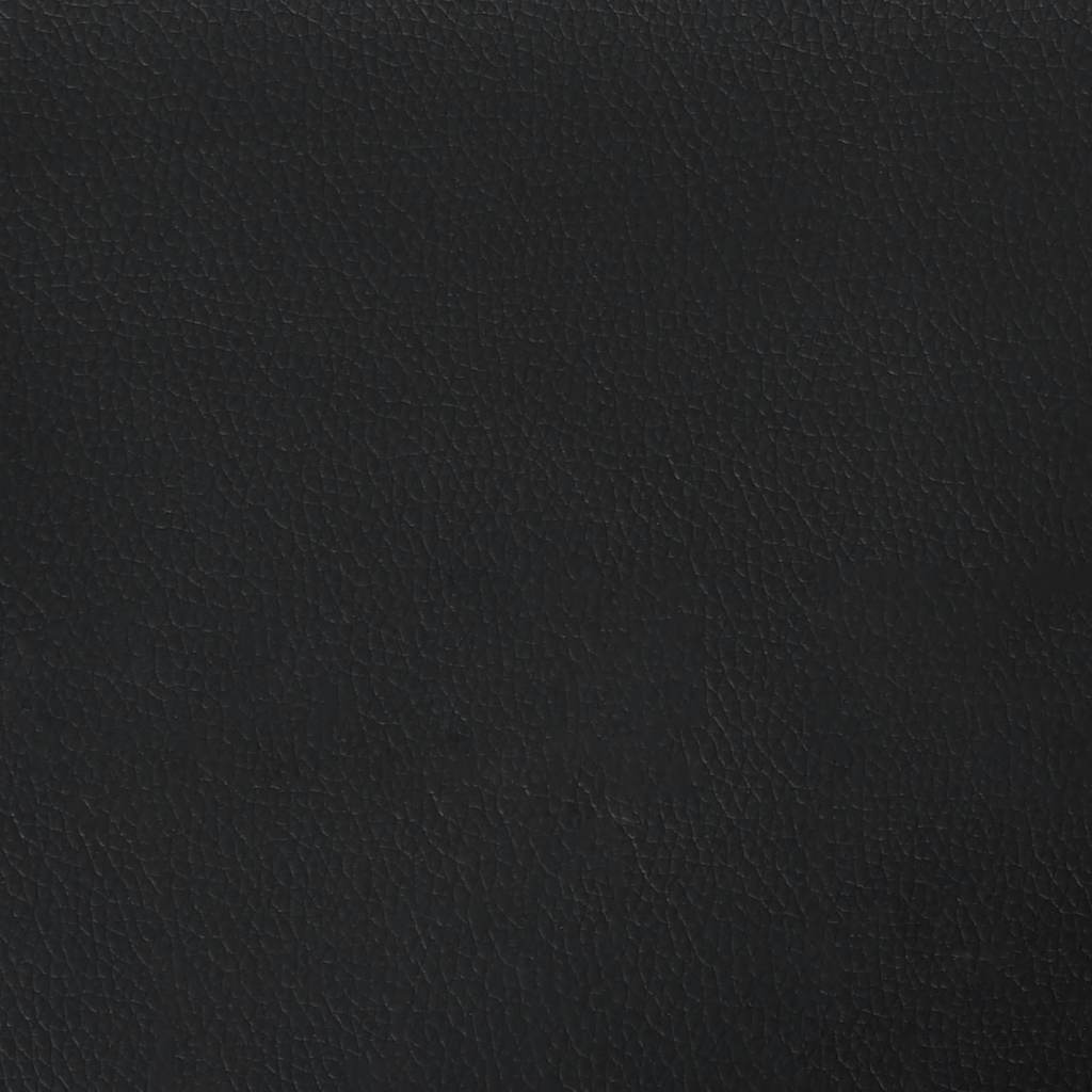 55 cm black artificial leather armchair