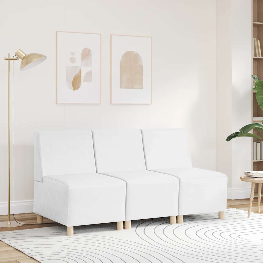 55 cm armchair in white artificial leather
