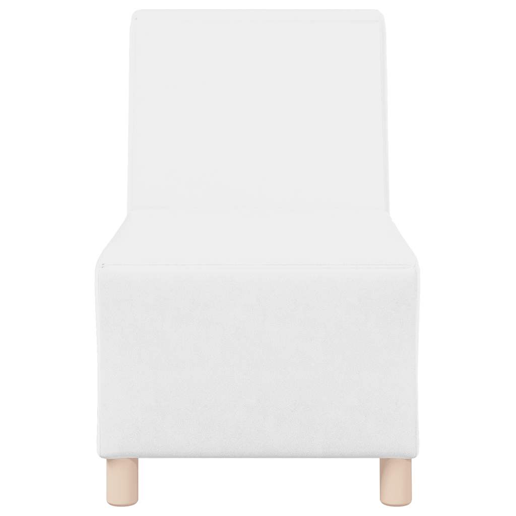 55 cm armchair in white artificial leather