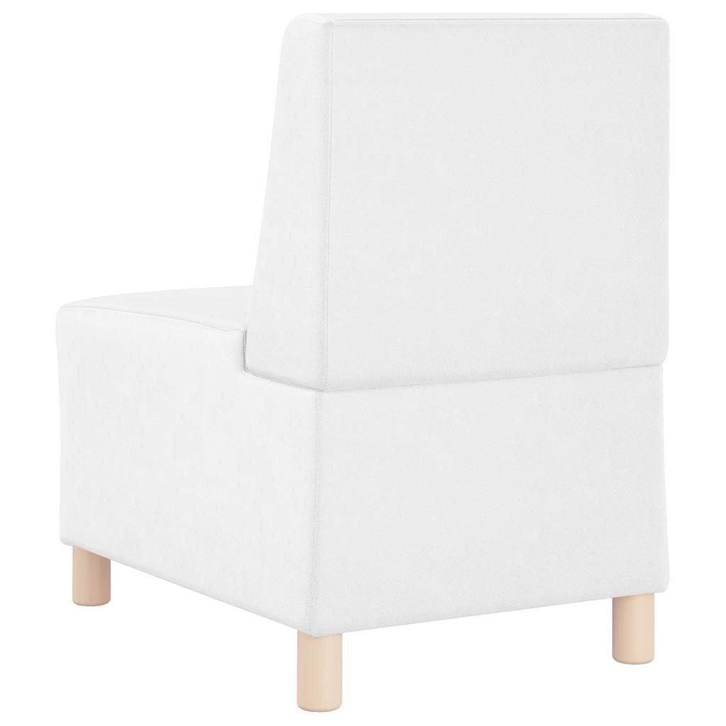 55 cm armchair in white artificial leather