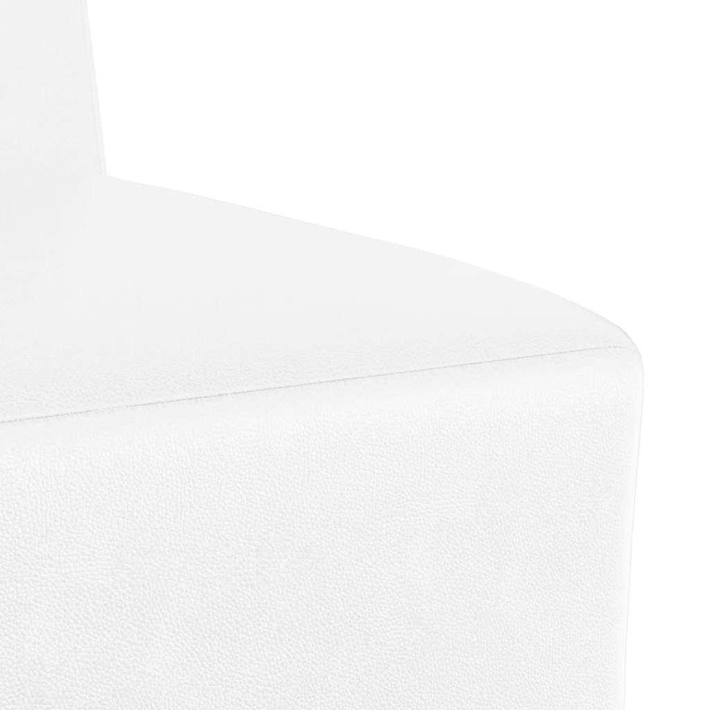 55 cm armchair in white artificial leather