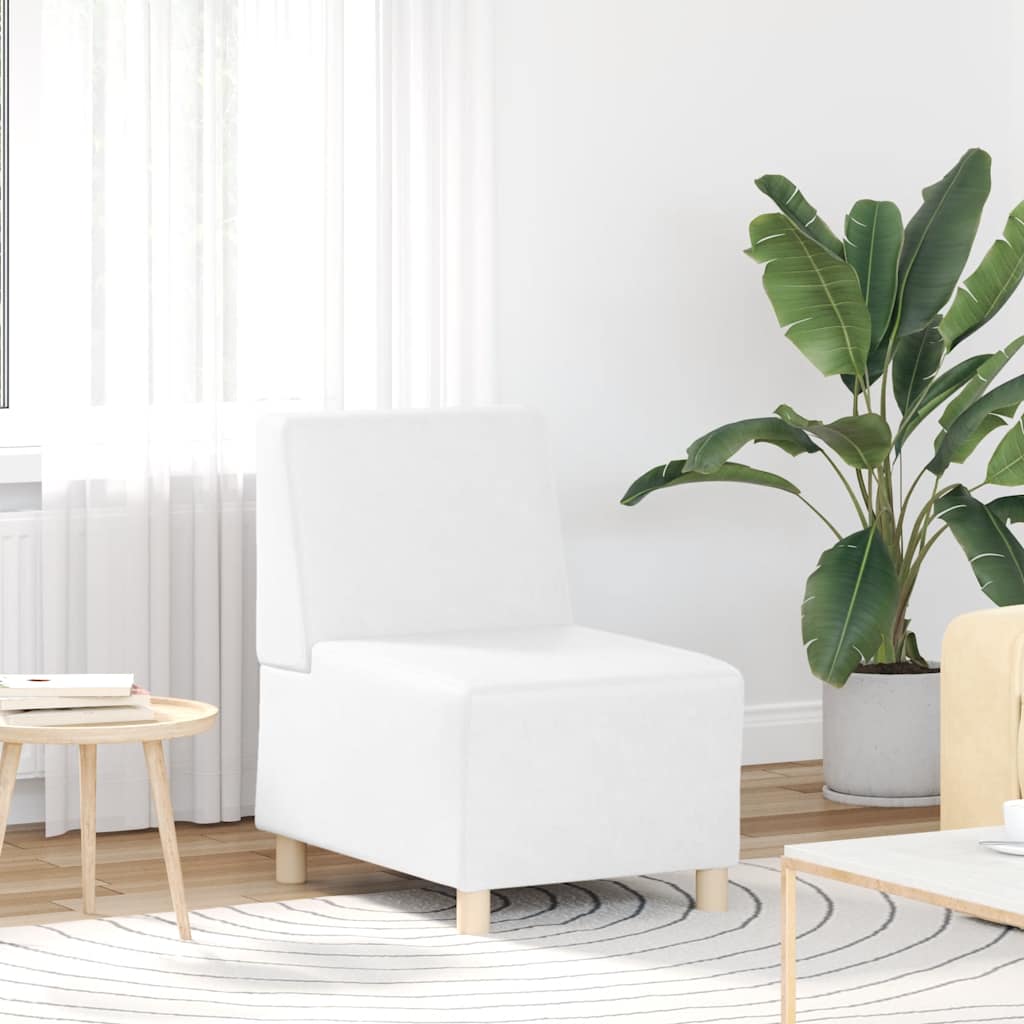 55 cm armchair in white artificial leather