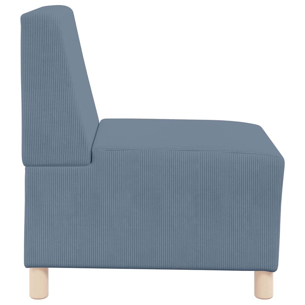 55 cm blue corduroy fabric armchair