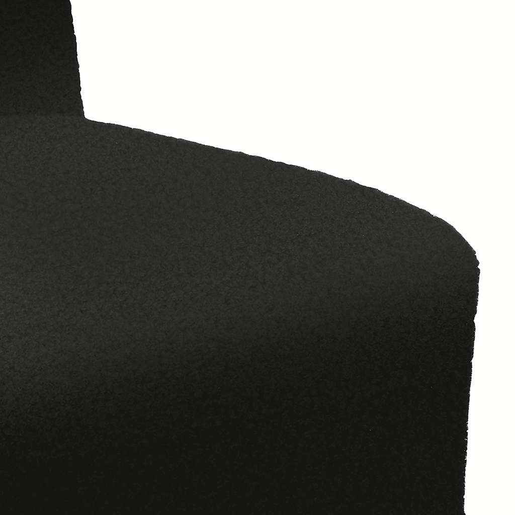 Poltrona 55 cm tecido encaracolado tipo lã preto