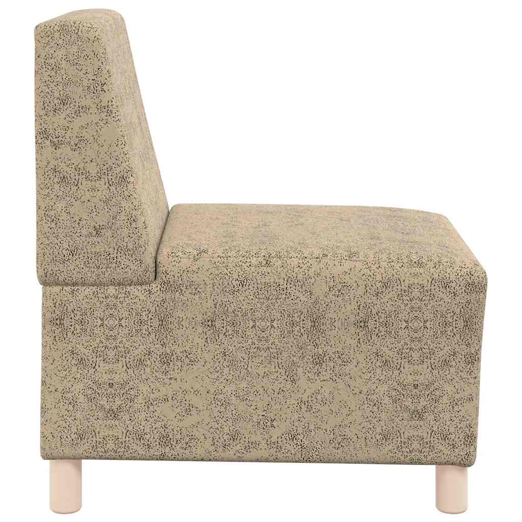 Poltrona em camurça artificial 55 cm cinzento-claro