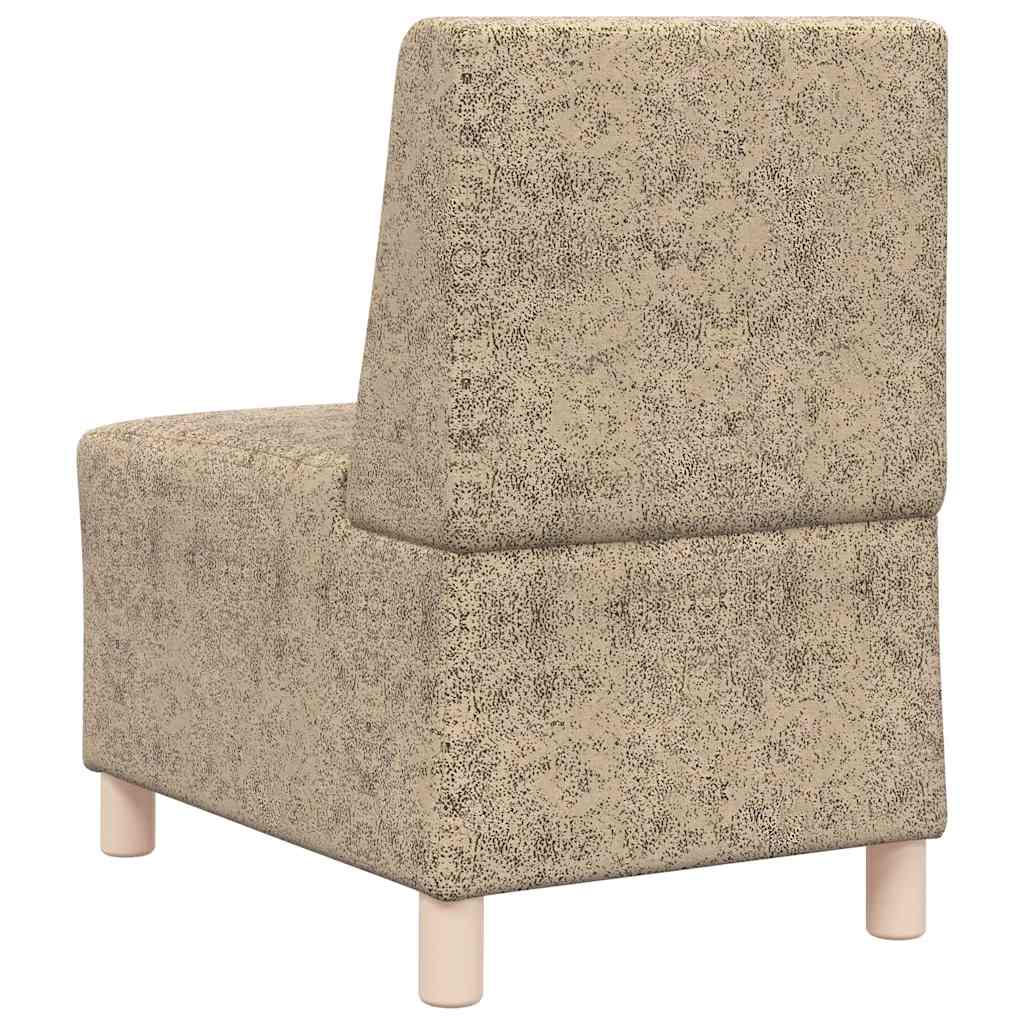 Poltrona em camurça artificial 55 cm cinzento-claro