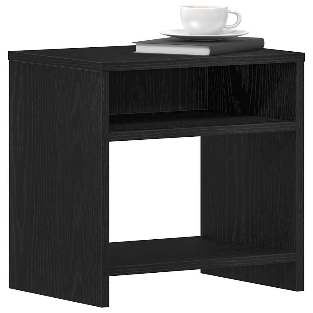 Mesa de cabeceira 40x30x40 cm deriv. de madeira carvalho preto