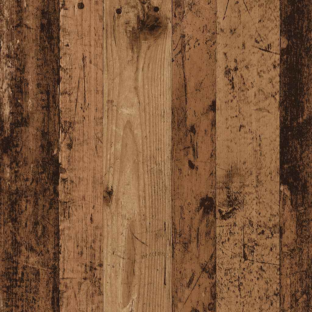 Bedside table 100x35x40 cm wood derivatives old wood