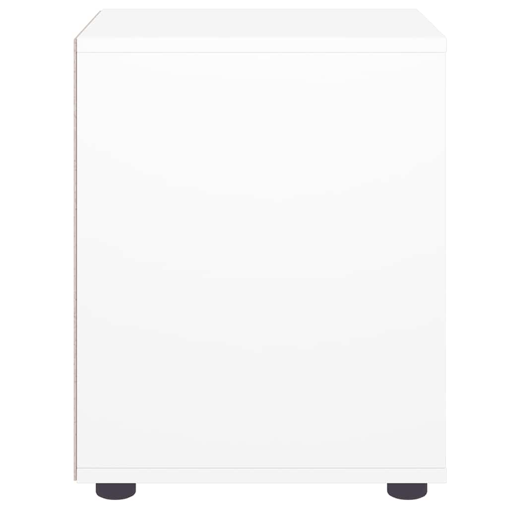 VISNES bedside table made of white wood 45x40x50cm