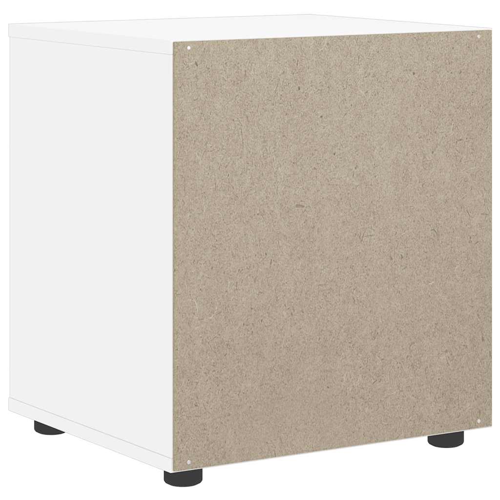 VISNES bedside table made of white wood 45x40x50cm