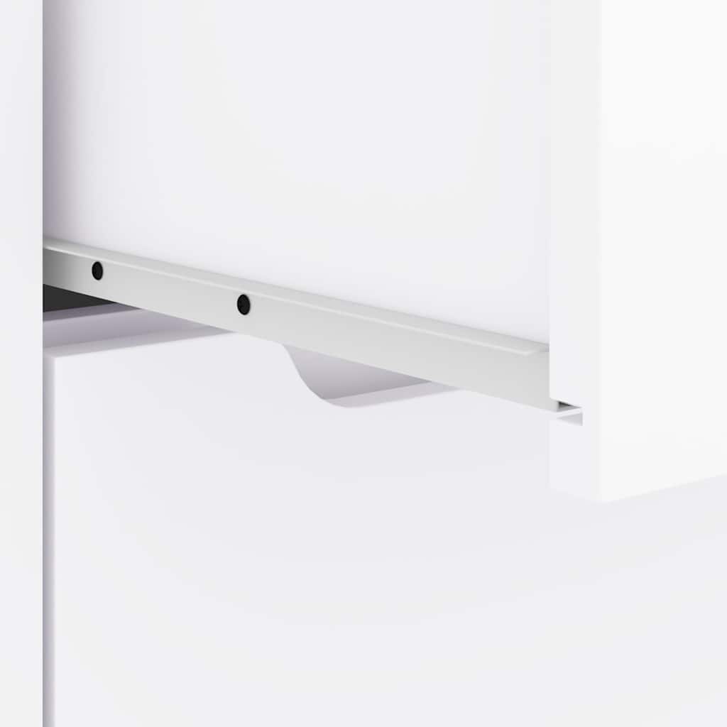 VISNES bedside table made of white wood 45x40x50cm