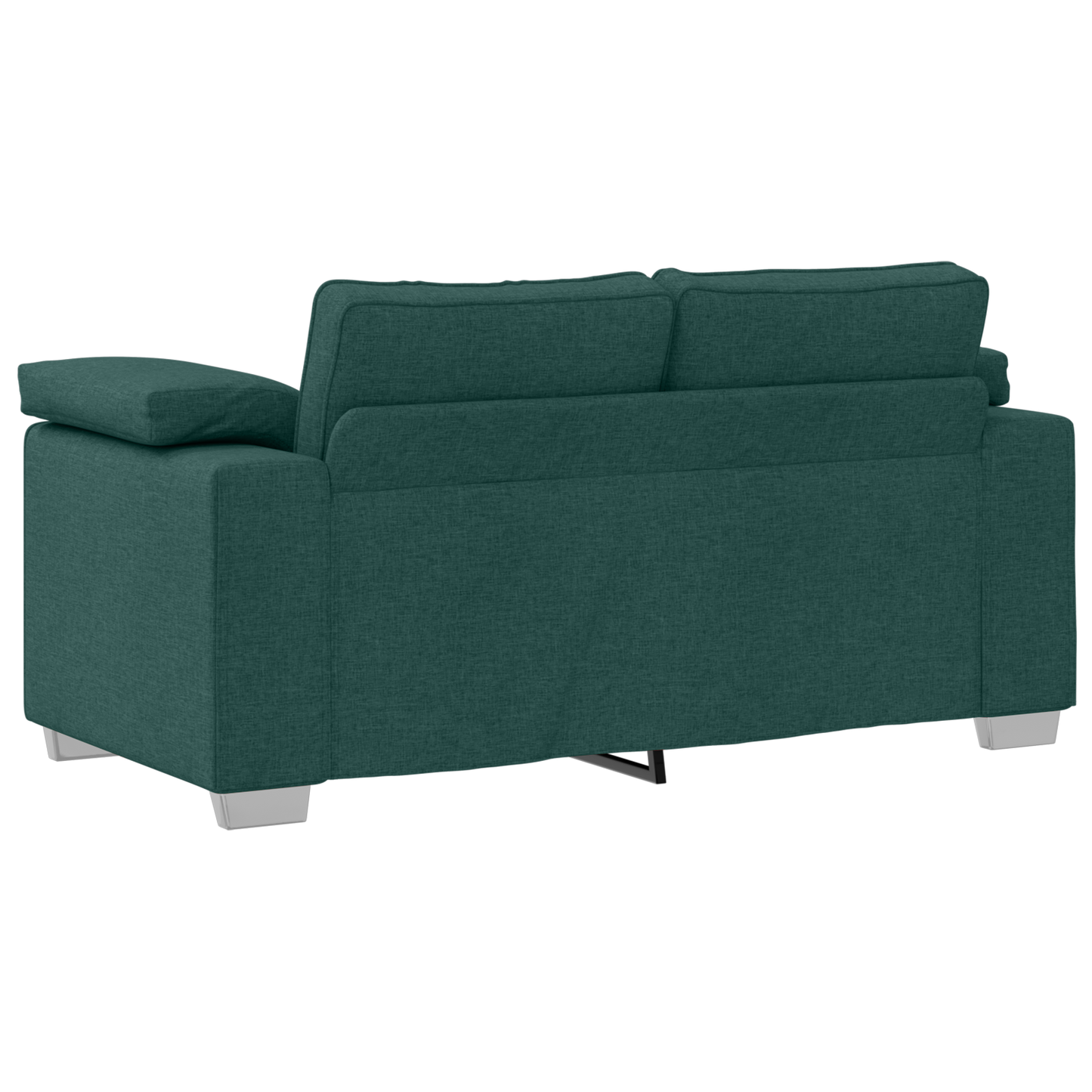 Sofá-Casal VidaXL Verde Escuro 120 cm em Tecido