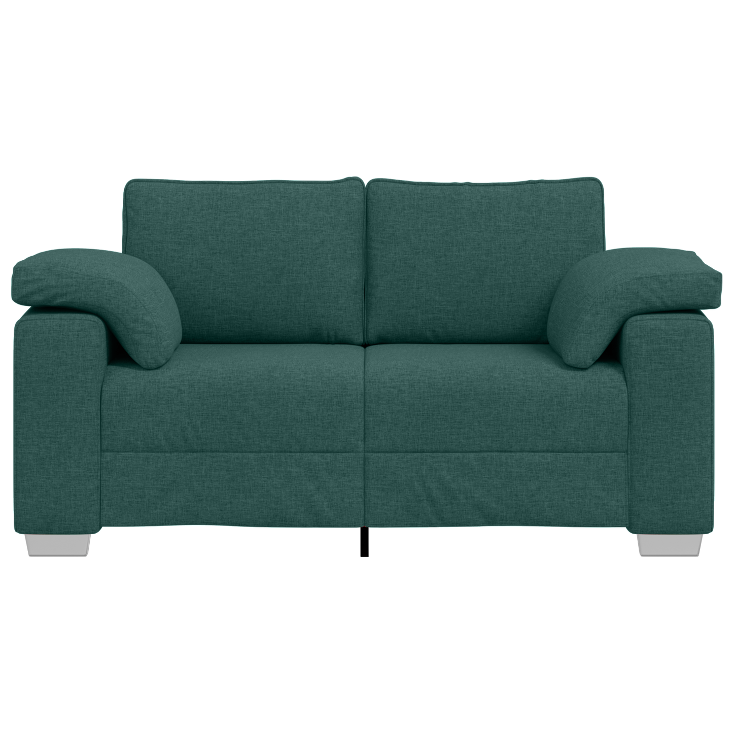 Sofá-Casal VidaXL Verde Escuro 120 cm em Tecido