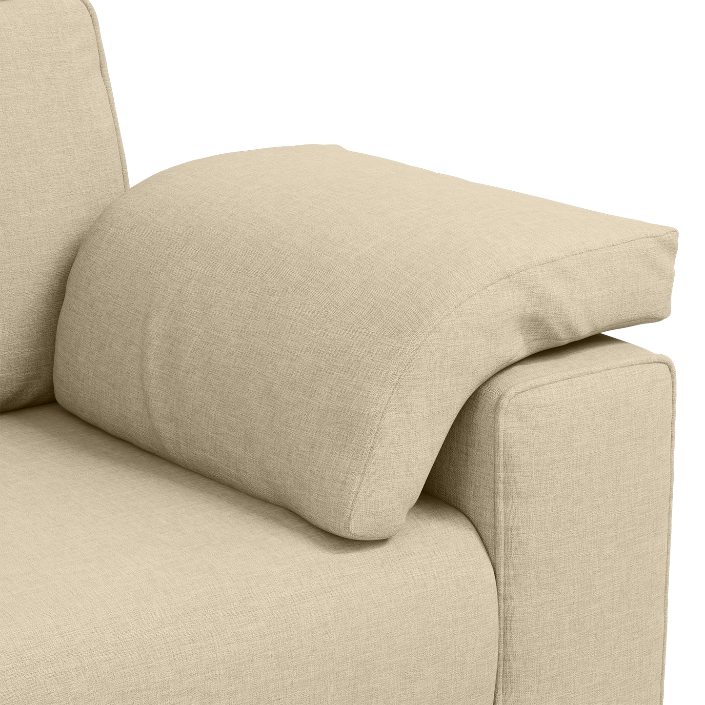 Sofá Loveseat vidaXL Creme 120 cm em Tecido