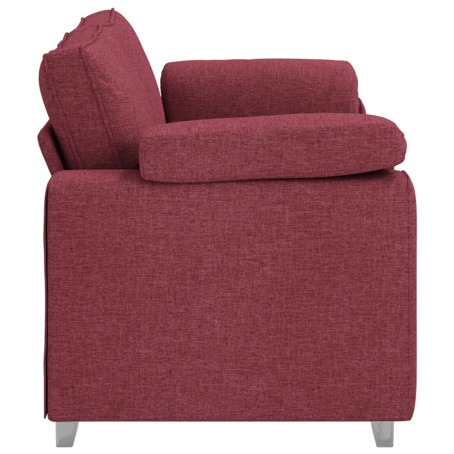 Sofá Loveseat Vermelho Vinho 140 cm Tecido