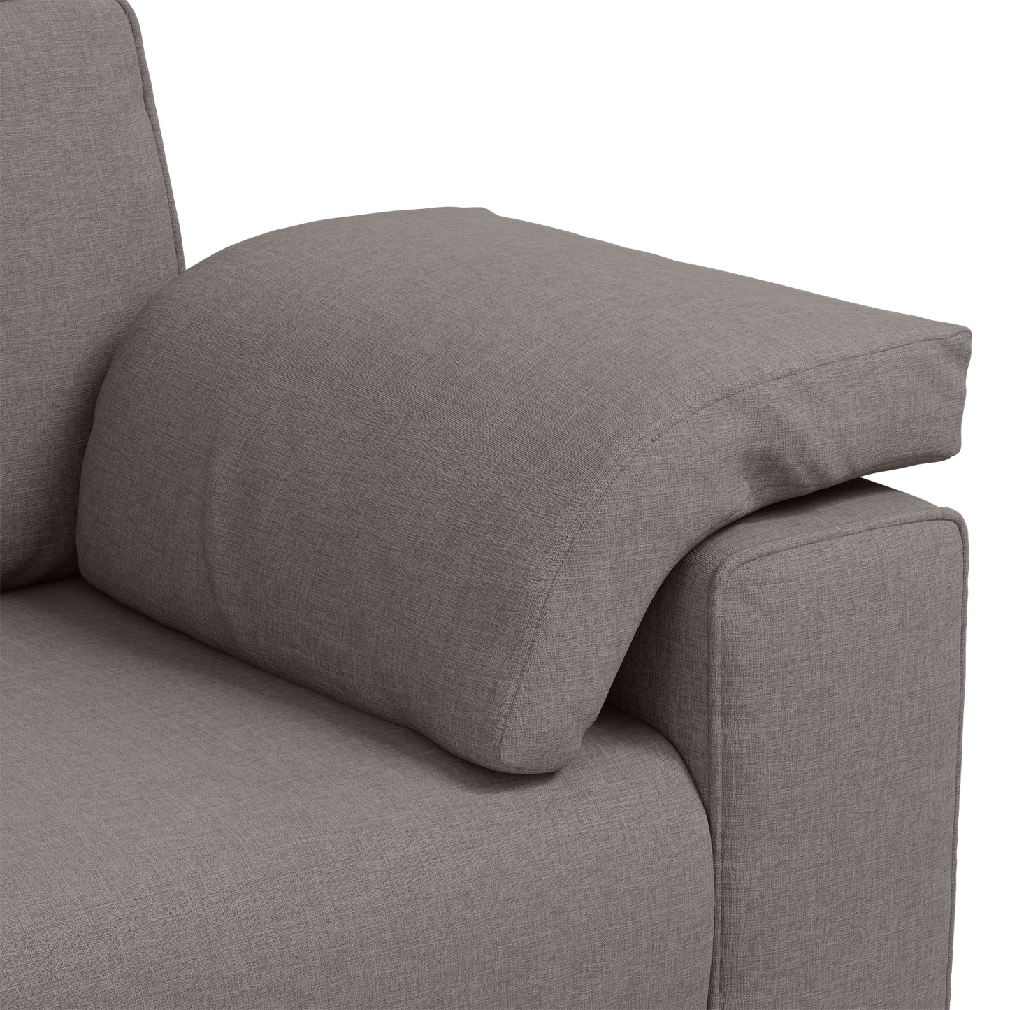 Sofá Loveseat vidaXL Taupe 140 cm em Tecido