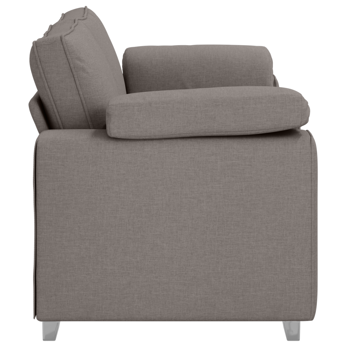 Sofá Loveseat vidaXL Taupe 140 cm em Tecido