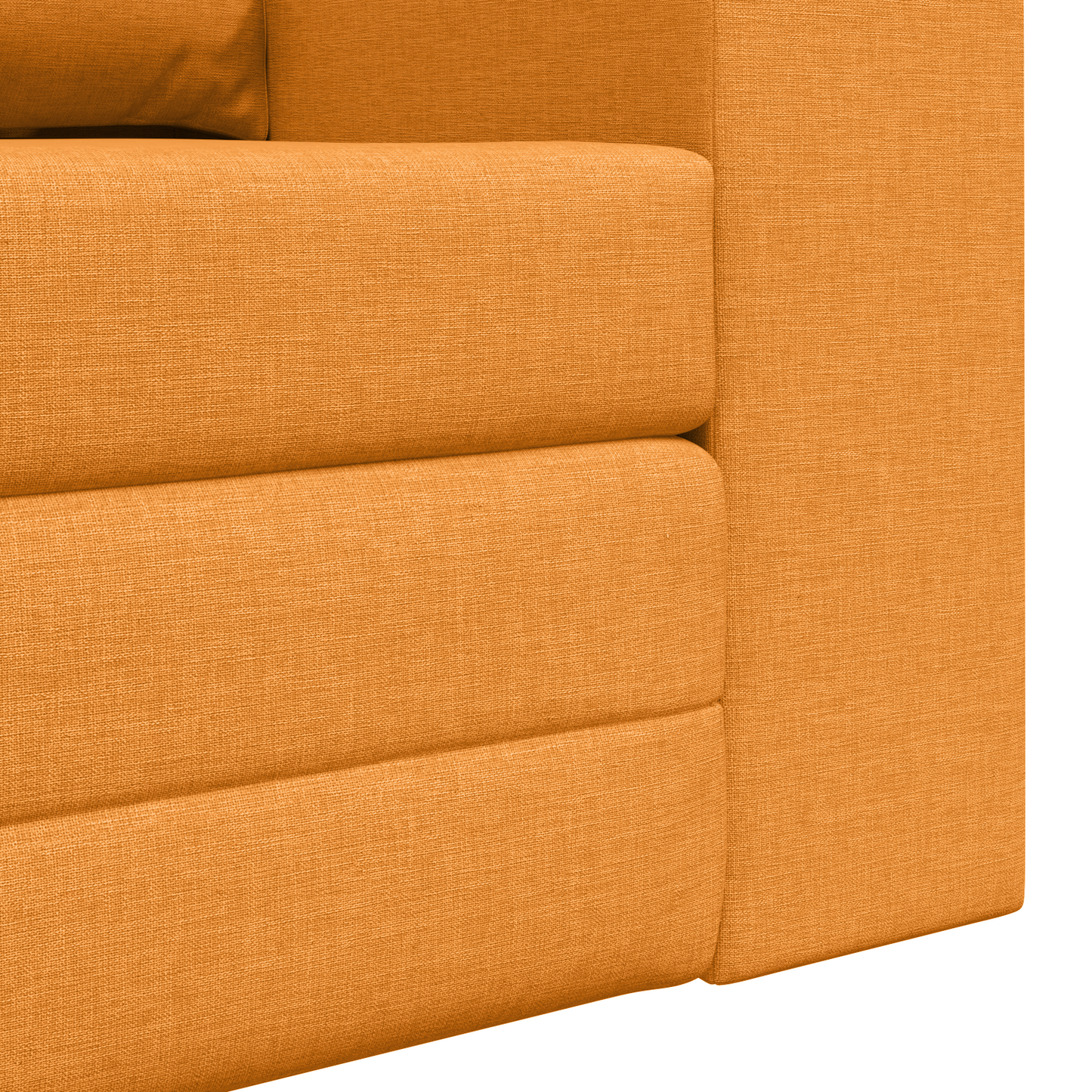 Sofá Chão Cama 2 em 1 Amarelo Escuro 148x71x83 cm Tecido